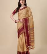 checked zari mysore silk saree