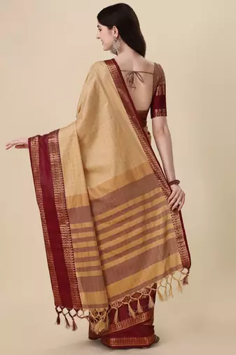 checked zari mysore silk saree