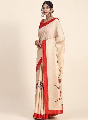 Floral printed khandua silk saree 2