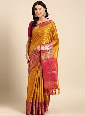 Woven design zari mysore silk saree 1