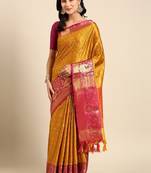 Woven design zari mysore silk saree