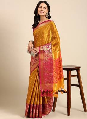 Woven design zari mysore silk saree 3