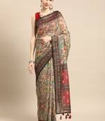 Kalamkari printed saree