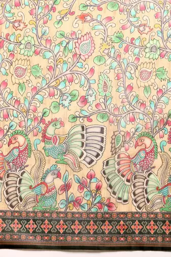 Kalamkari printed saree