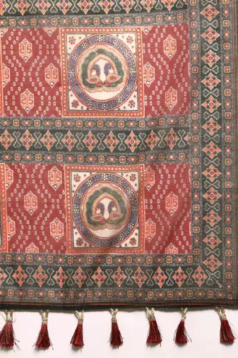 Kalamkari printed saree