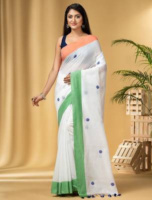 Woven design pure cottoni saree 1