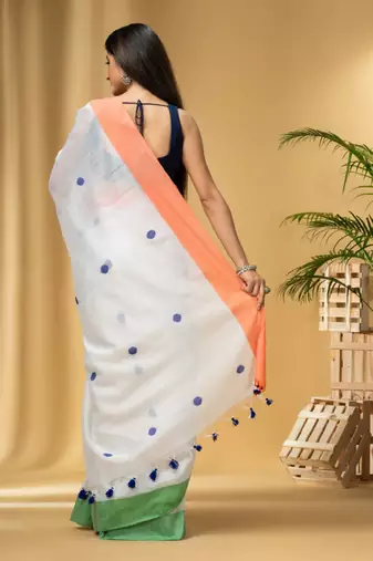 Woven design pure cottoni saree