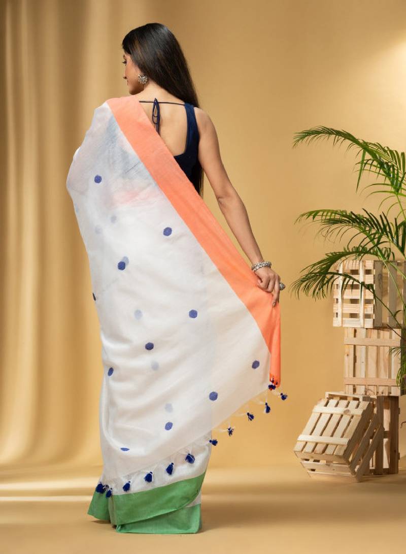 Woven design pure cottoni saree