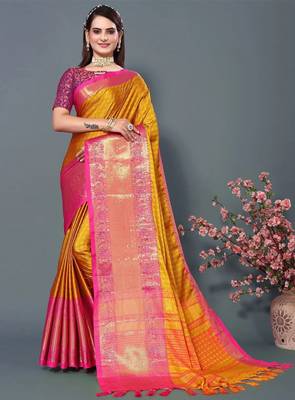 woven design zari mysore silk saree 1
