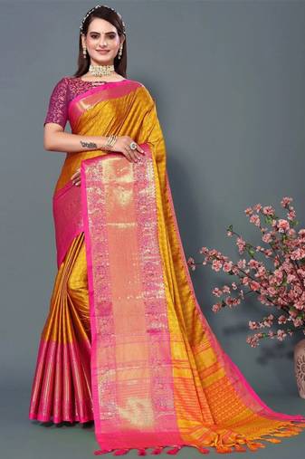 woven design zari mysore silk saree