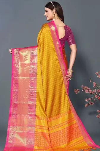 woven design zari mysore silk saree