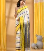 Ethnic motifs woven design pure cotton taant saree
