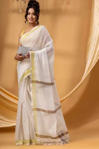 Zari chanderi saree