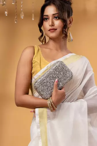 Zari chanderi saree