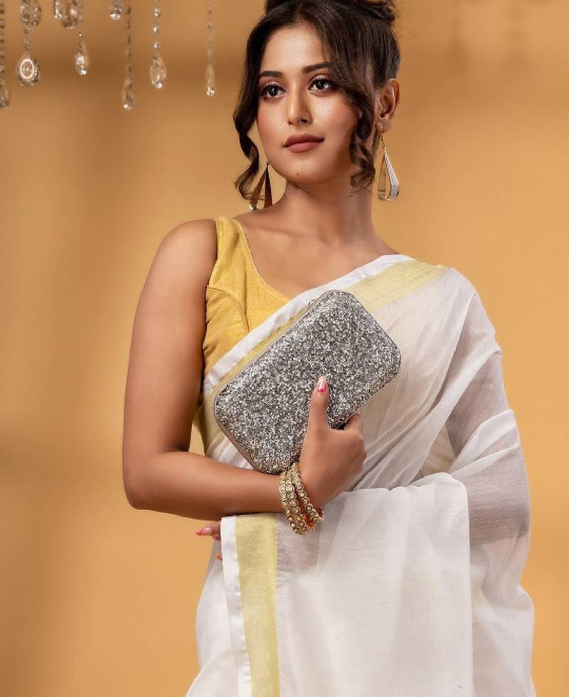 Zari chanderi saree