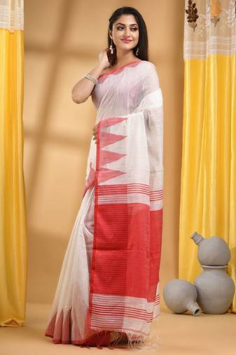 Pure cotton taant saree