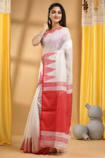 Pure cotton taant saree