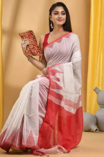Pure cotton taant saree