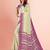 Geometric printed mysore silk saree