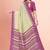 Geometric printed mysore silk saree