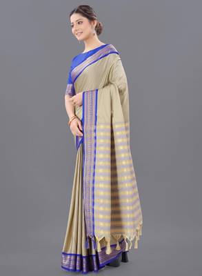 Woven design mysore silk zari saree 2