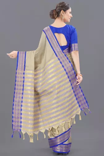 Woven design mysore silk zari saree