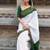 Checked woven design banarasi saree