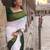Checked woven design banarasi saree