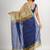 Colourblocked zari cotton saree