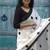 Polka dot printed pure cotton block print saree