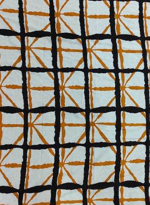 Checked pure cotton block print saree 3