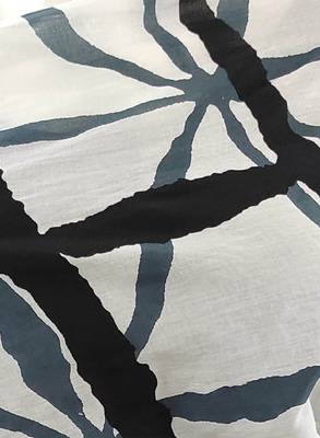 Checked pure cotton block print saree 4