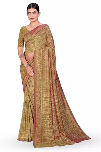 Ethnic motifs kaanchi silk saree