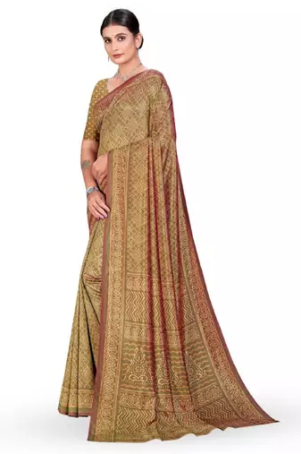 Ethnic motifs kaanchi silk saree