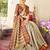 Beige & goldtoned zari banarasi saree