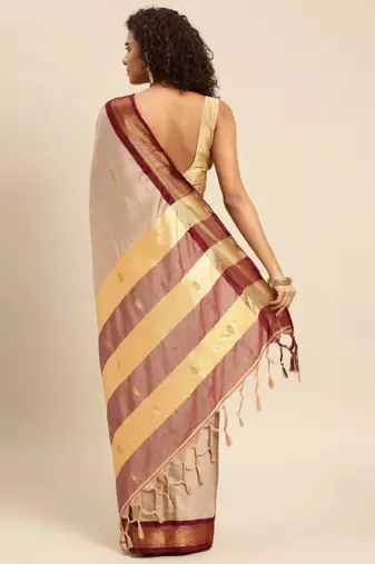 ethnic motifs woven design zari saree
