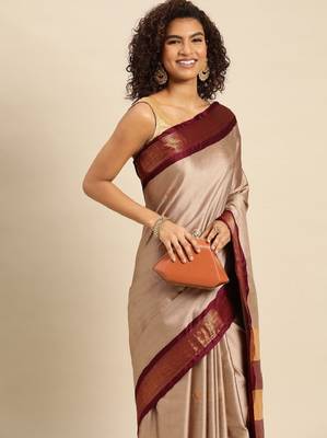 ethnic motifs woven design zari saree 3