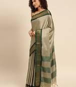 Ethnic motifs woven design zari pure mysore silk saree