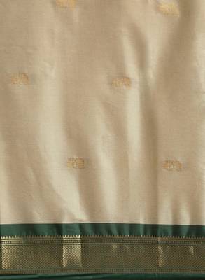 Ethnic motifs woven design zari pure mysore silk saree 4