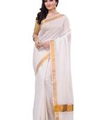 Zari pure cotton khadi saree