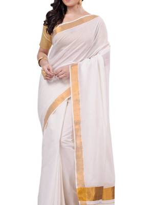 Zari pure cotton khadi saree 4