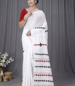 Pure cotton geometric print taant saree