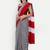 Striped pure cotton ikat saree