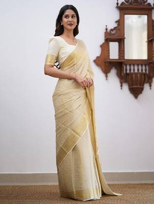 Woven design floral zari banarasi saree 2