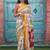 Ethnic motifs printed pure cotton bandhani saree