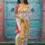 Ethnic motifs printed pure cotton bandhani saree