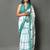Checked pure cotton bandhani saree