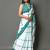 Checked pure cotton bandhani saree
