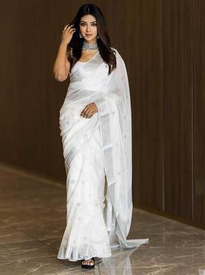 Woven design zari banarasi saree 1