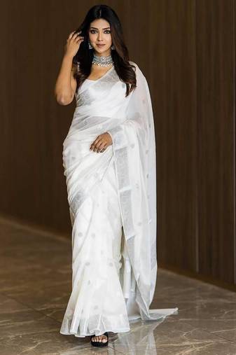 Woven design zari banarasi saree